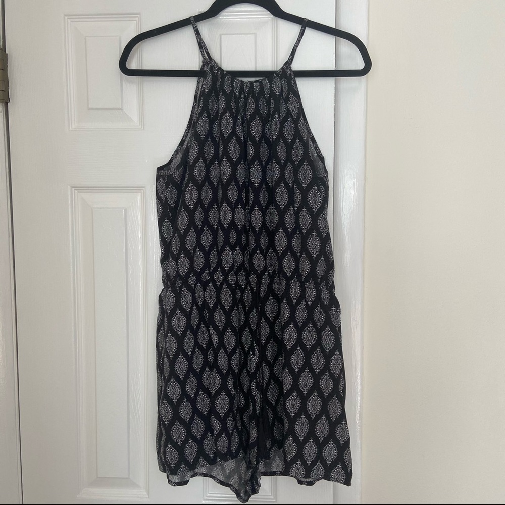 Black and white design romper